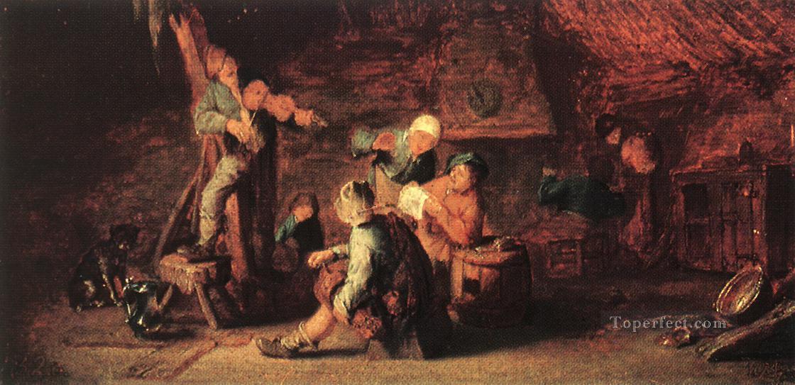 Village Feast Dutch genre painters Adriaen van Ostade Oil Paintings
